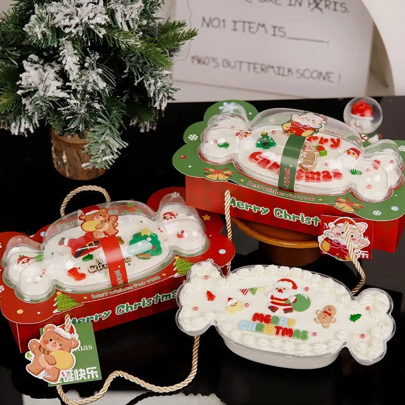 

5 шт., рождественская коробка конфет, украшение для торта, ручная коробка, с Рождеством для мира и радости, коробка конфет в канун Рождества для детей