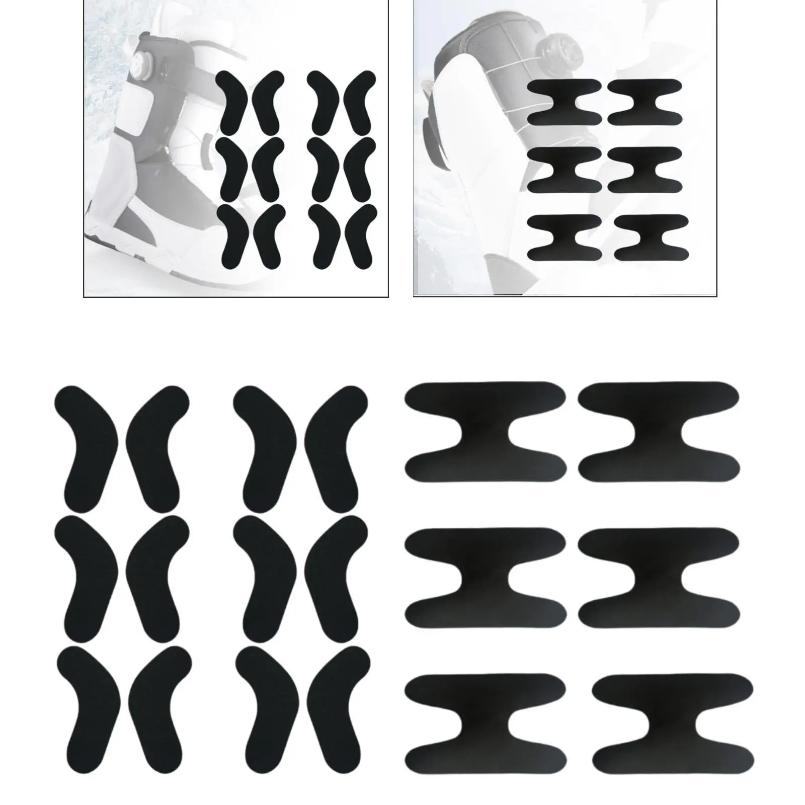 Winter Sports Ski Boot Inserts Foam Ankle Wrap Pads Heel Cushion Soft Fitting Protector for Boots