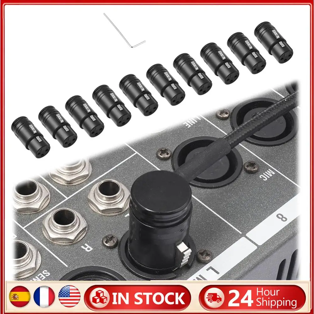 

Male/Female Professional XLR Adapter with Wrench XLR Audio Gold Plated Connector Plug 90 Degree Right Angle for Microphone Mixer