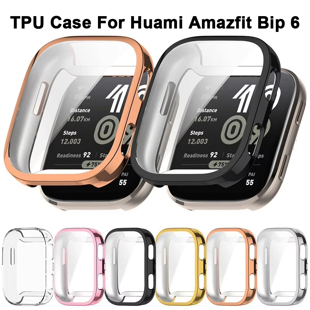 Coque souple en TPU pour Amazfit Bip 6, housse anti-rayures, protection complète, protection d'écran pour Huawei Amazfit Bip6