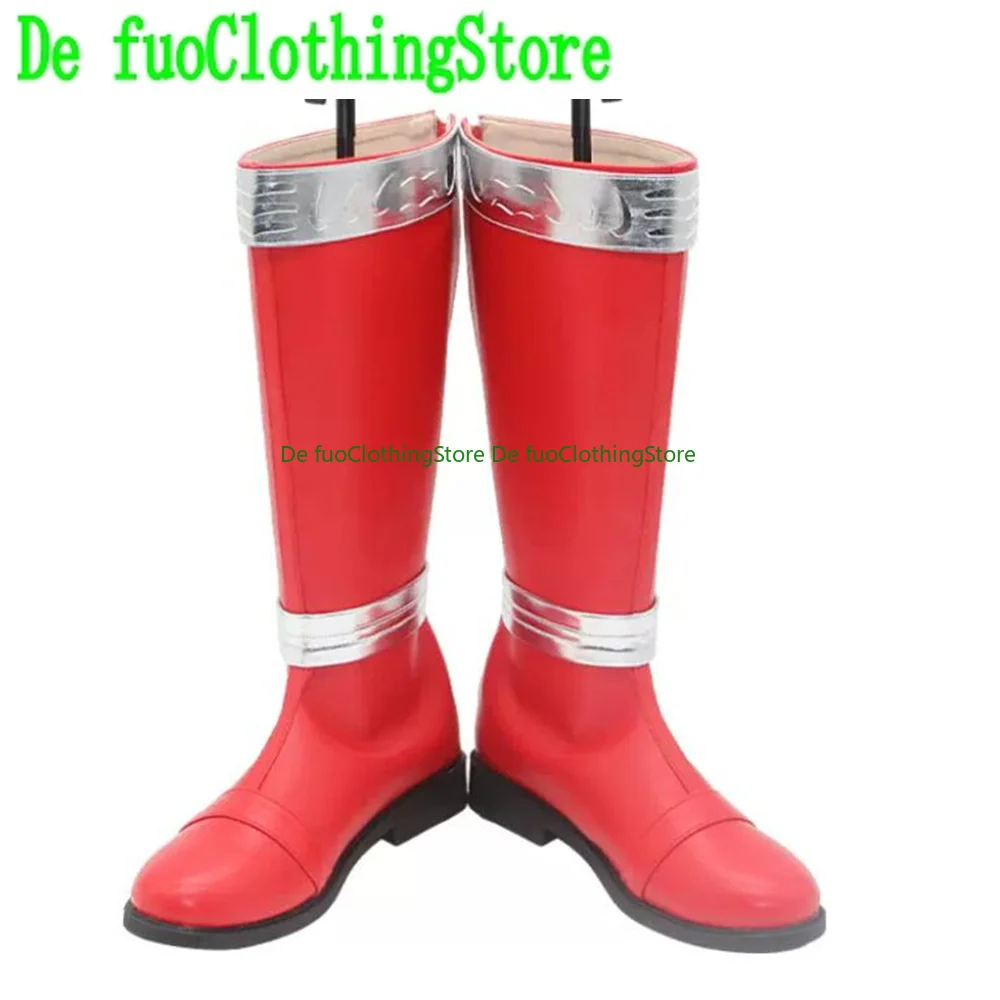 Atsuta Juru MASHIN SENTAI KIRAMAGER Cosplay Shoes Boots Game Anime Party Halloween Chritmas DefuoClothing Shoes Store