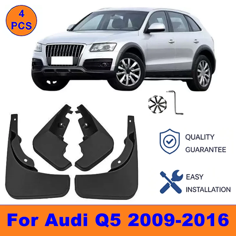

4Pcs Mud Flaps For Audi Q5 2009-2016 - Splash Guards Front&Rear Wheel Fender Mudguards Car Exterior Protection Accessories