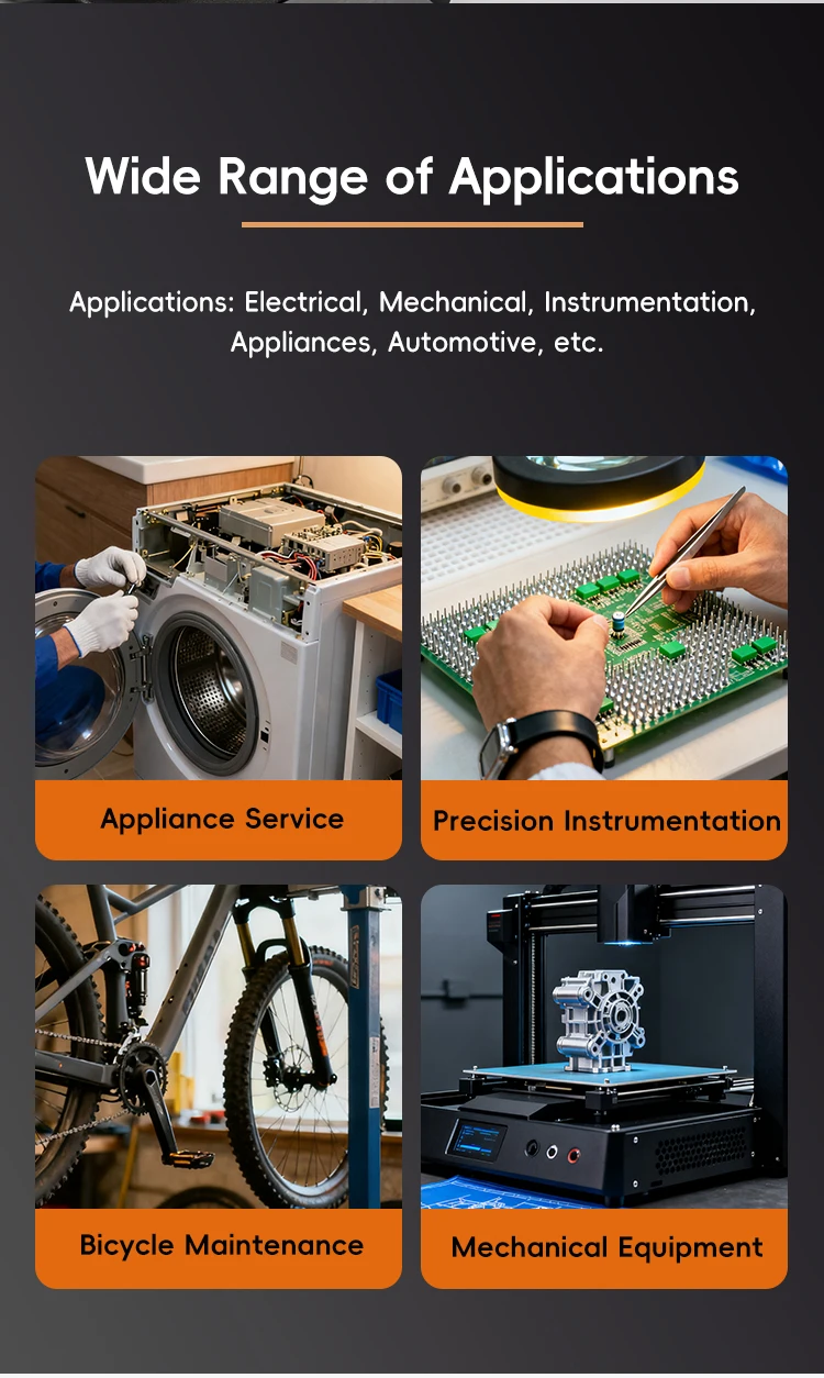 MoveCrab Pro Präzisions-Drehmomentschraubendreher-Set mit magnetischem 1/4-Zoll-Antrieb (10–70 Zoll lb) mit Bits für die Werkzeugreparatur und Fahrradwartung – Detail 8