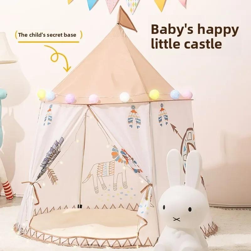 Indoor Kids Tent Playhouse Princess Castle Mongolian Style Bedroom Toy Play House Indoor Children's Tent Game House Toy House