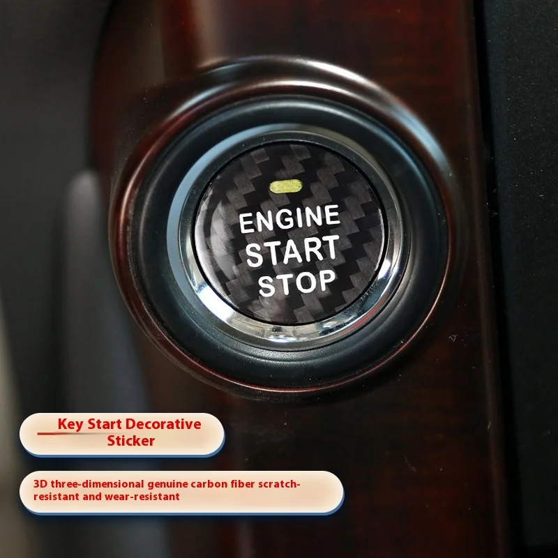 ينطبق على هايلاندر كورولا RAV4Engine Start لسيارة Rongfang Camry/إيقاف غطاء التبديل زر ملصقات الزخرفية