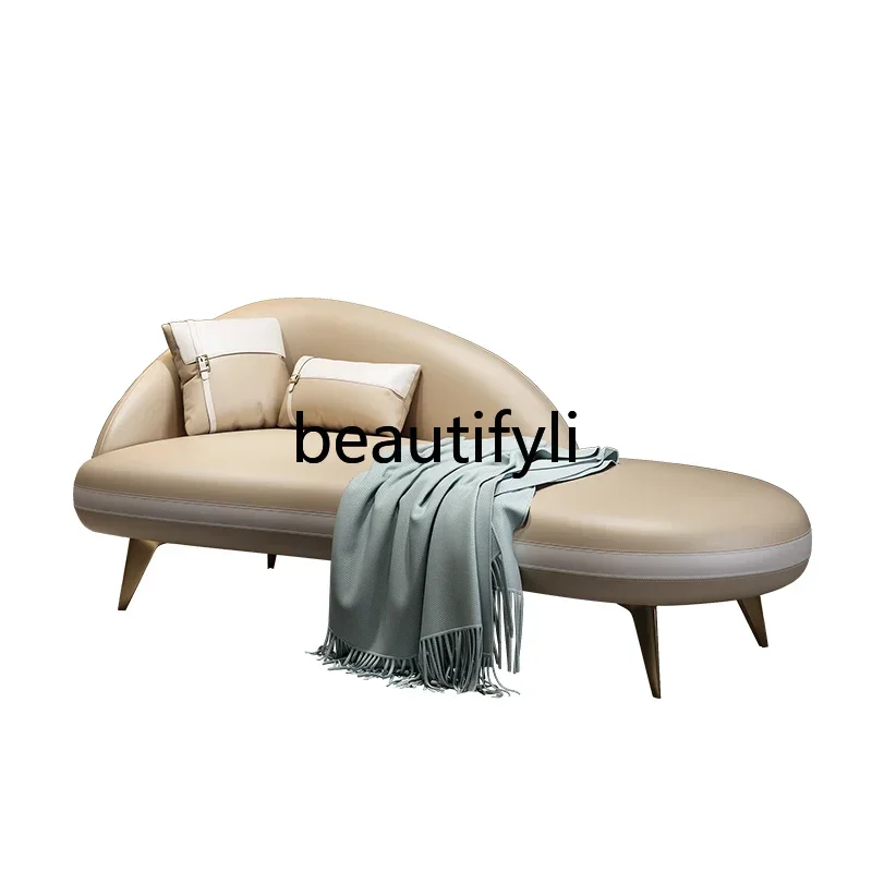 

LJYItalian minimalist concubine curved sofa leisure chair concubine collapse