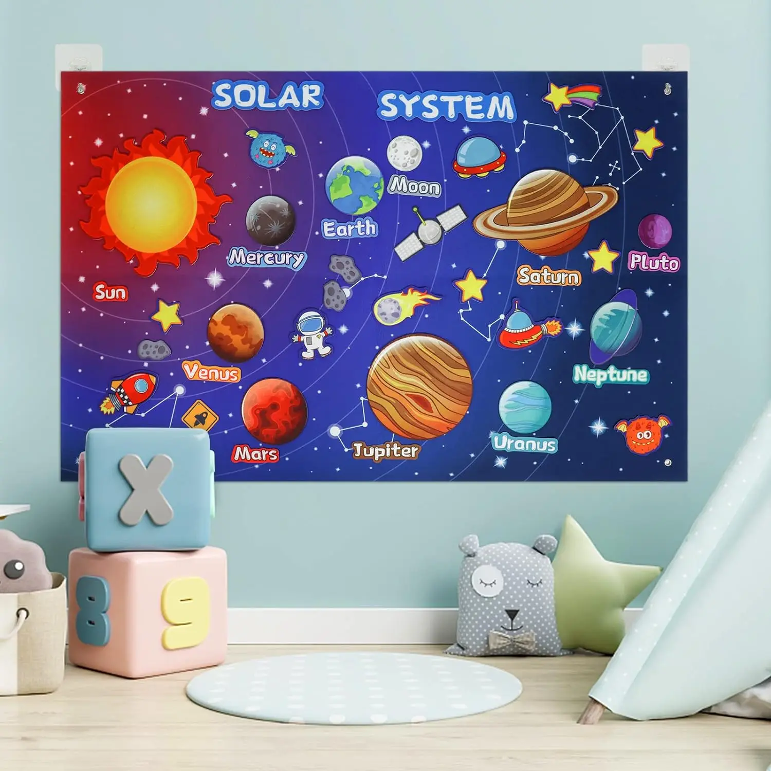 Zoom Tier Filz Geschichte Bord Montessori Frühen Lernen Spielzeug Themen Storytelling Flanell Spielzeug Interaktive Spiel Wand Hängen Geschenke – Detail 12