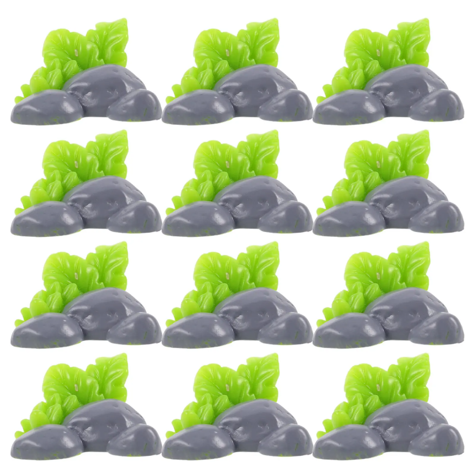 

40Pcs Micro Landscape Decor Mini Garden Accessories Realistic Artificial Stones for Terrarium Bonsai DIY Vase Filling Garden