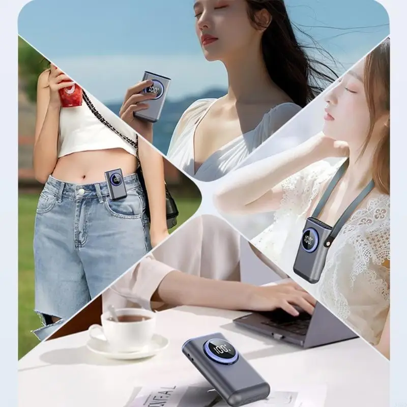 

Цифровой дисплей зажимной зажим для вентилятора портативный носимый вентилятор охлаждающий вентилятор висят вентилятор по талии