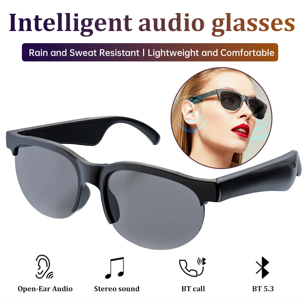 

XG-88 Smart Glasses Earphone Anti-Blu-ray Stereo headset Dual Speaker Touch Wireless Bluetooth Sunglasses Headphone Travel