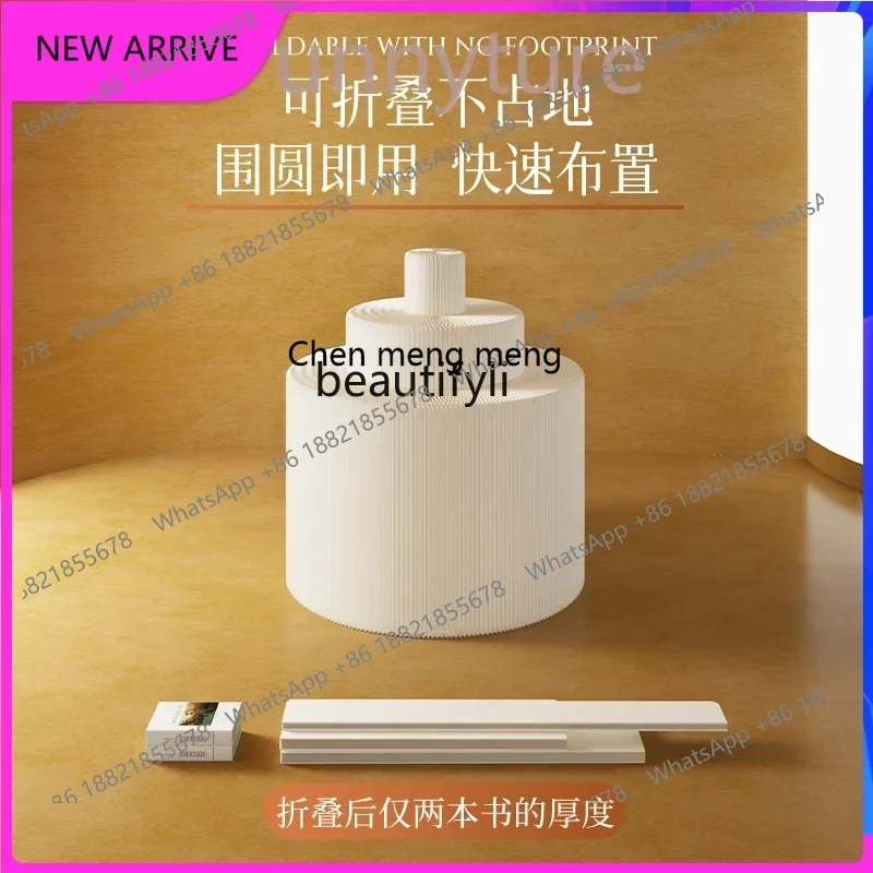 C4567 folding store booth Paper art cylinder Nakajima display stand Multi-layer exhibition hall Exhibition mobile display table