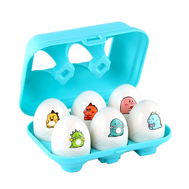 6PCS 3D Eggs Puzzle Learning Education Math Toys  Smart Game Easter Gifts For 1 2 3 Year Old