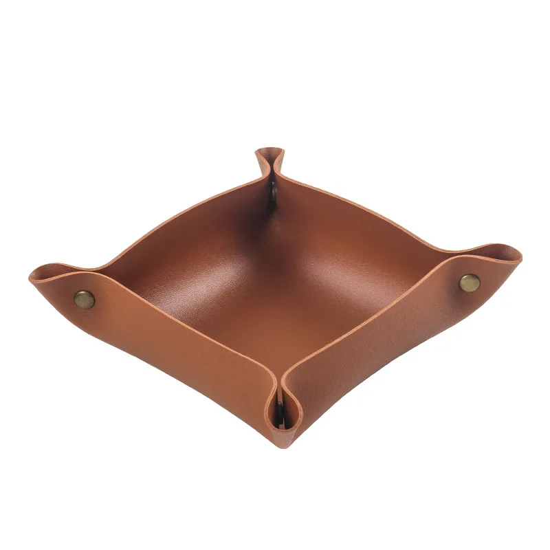 Portable Collapsible Leather Tobacco Tray Pipe Accessories Leather Tray