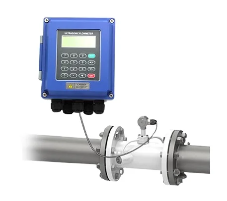 TUF-2000B Clamp On Insertion Wall Mount Type Ultrasonic Flow Meter