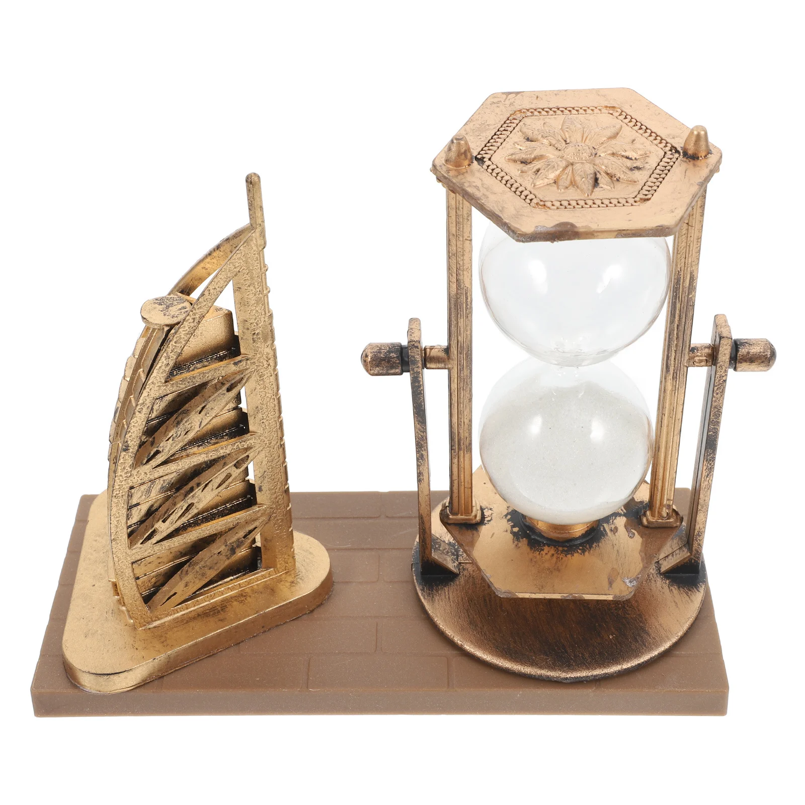 

Vintage Sandglass Decorative Hourglass Retro Desktop Ornament Timeless Sand Timer Tabletop Decor Home Office Desk Living