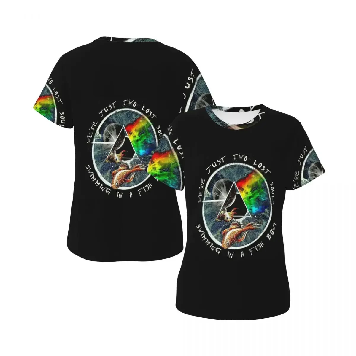 Singer Love Pink Band Floyd T-Shirt for Women Round Neck Streetwear T Shirts Women's Short Sleeve Summer Clothes Tops