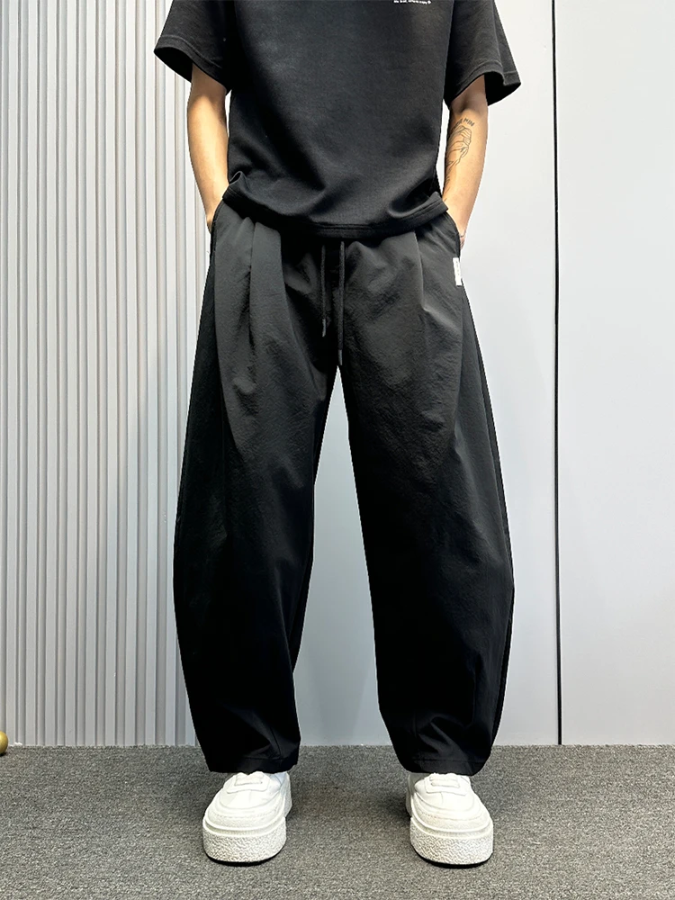 

Мужские повседневные брюки American Sle, новинка 2025, большой размер, широкие брюки прямого кроя, Qui Dry Cool Brand Dad Pants Le Blade Knife