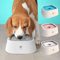 Floating Non-Wetting Mouth Cat Bowl without Spill Drinking Water Dispenser, Plastic Anti-Over Dog Bowl
