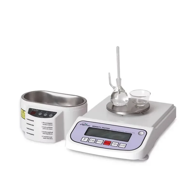 Electronic solid precision densitometer Plastic particles Metal rubber Ceramic specific gravity Powder measuring instrument