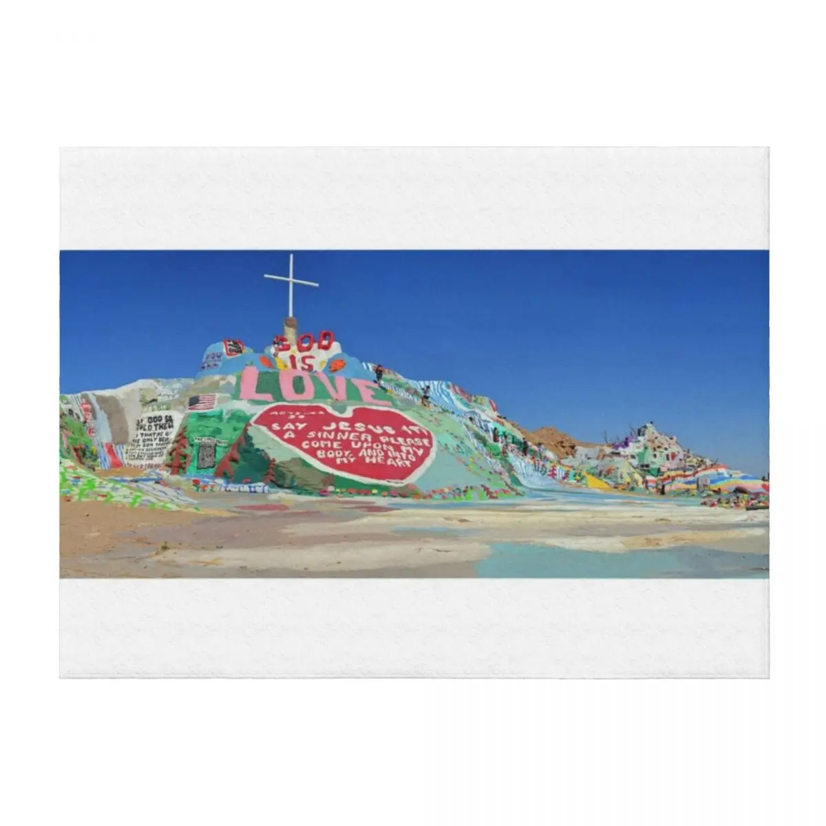 

Salvation Mountain Throw Blanket Nap Bed covers Plush Single Blankets
