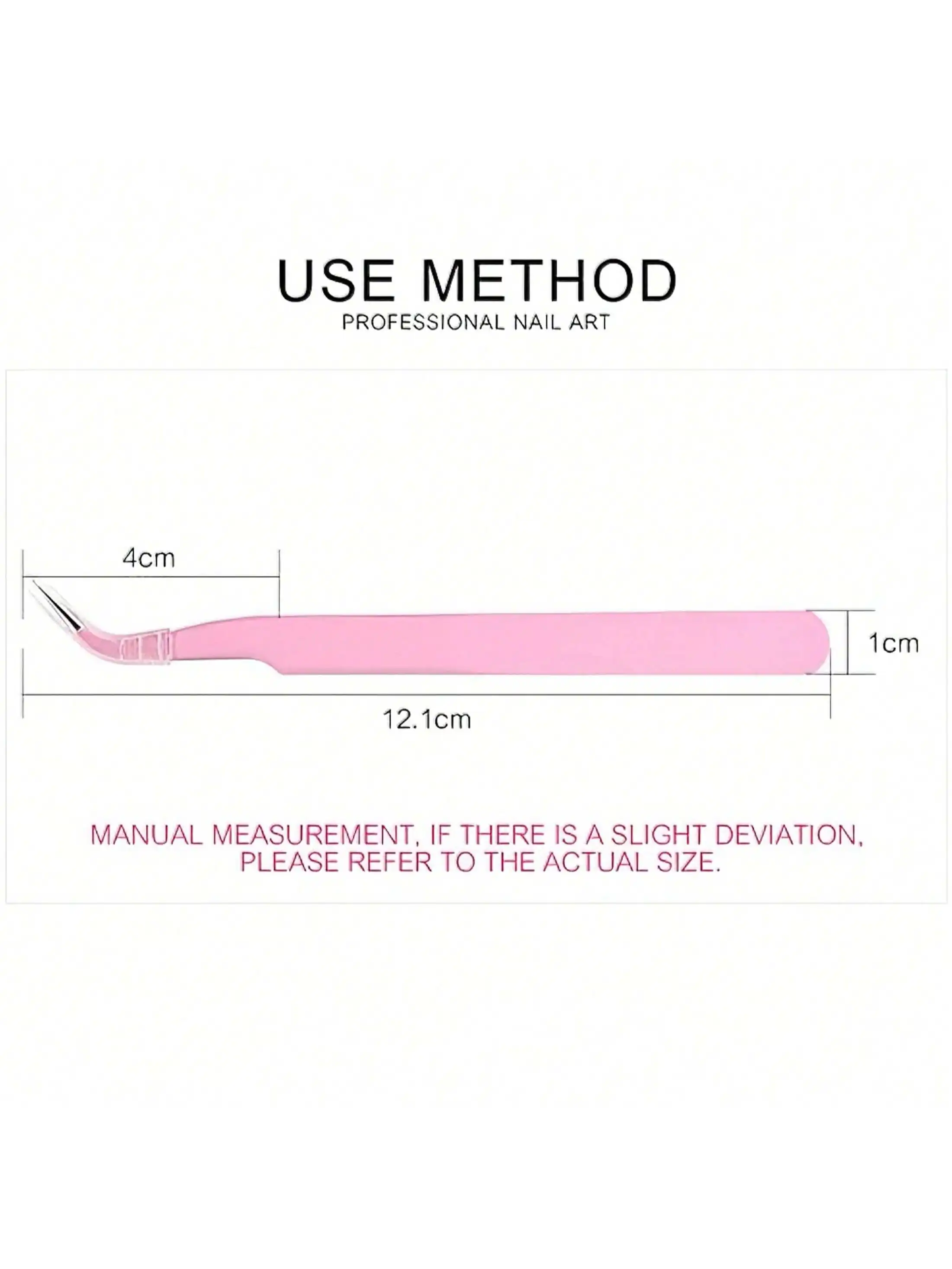 1PC ピンクまつげエクステンションピンセット – ドルフィンハンドル、アルコールフリー、家庭用およびサロン用