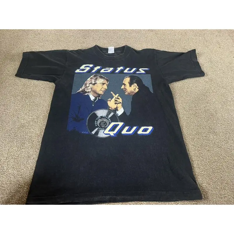 تي شيرت Status Quo 1993 Vintage Tour تي شيرت باند فقط للتسجيل