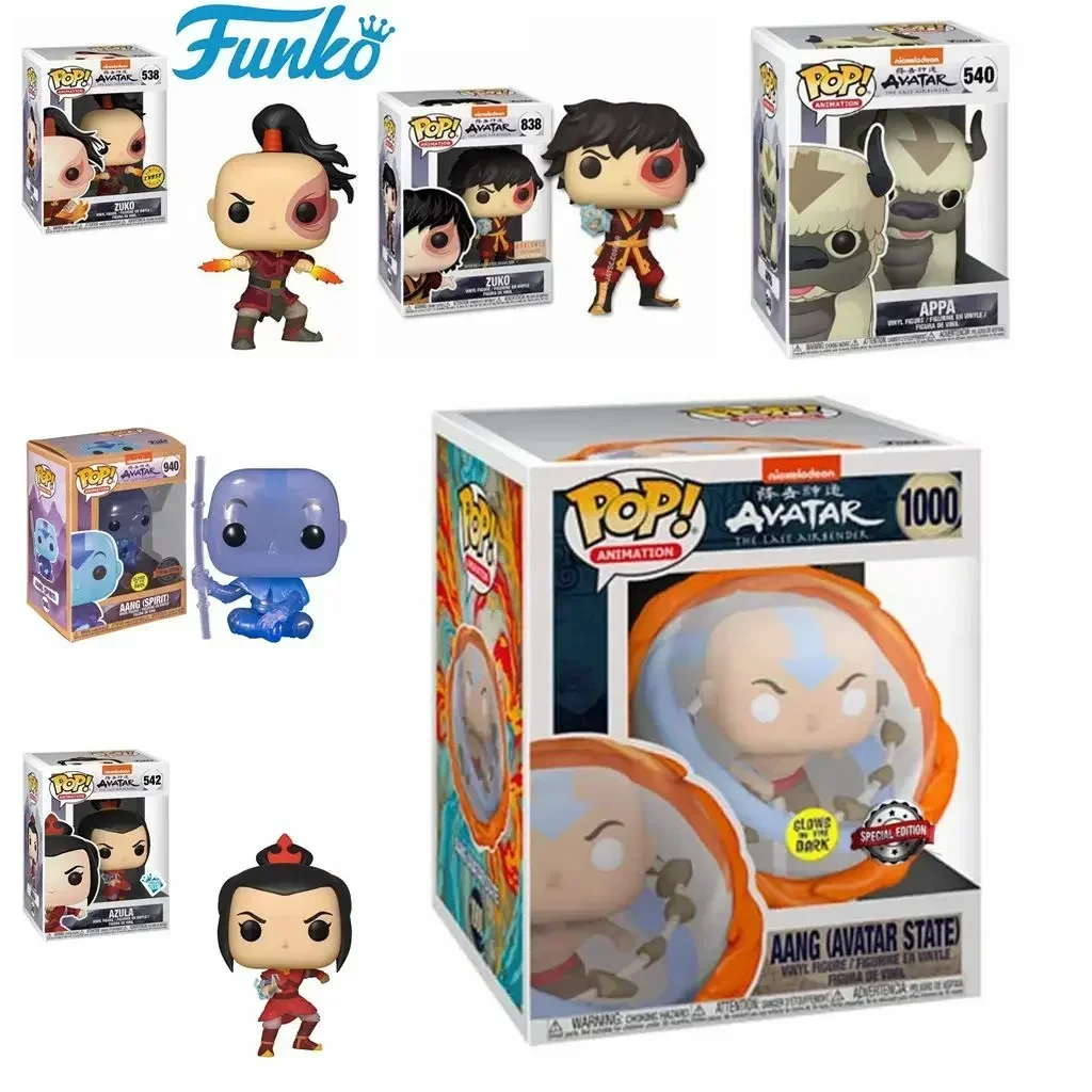 Funko AVATAR AULA 542 #   Estado de Avatar AANG 1000 #   AANG (Espíritu) 940 #   APPA 540 #   ZUKO 838 #   Figuras de juguete de acción, juguetes modelo de regalo de Navidad
