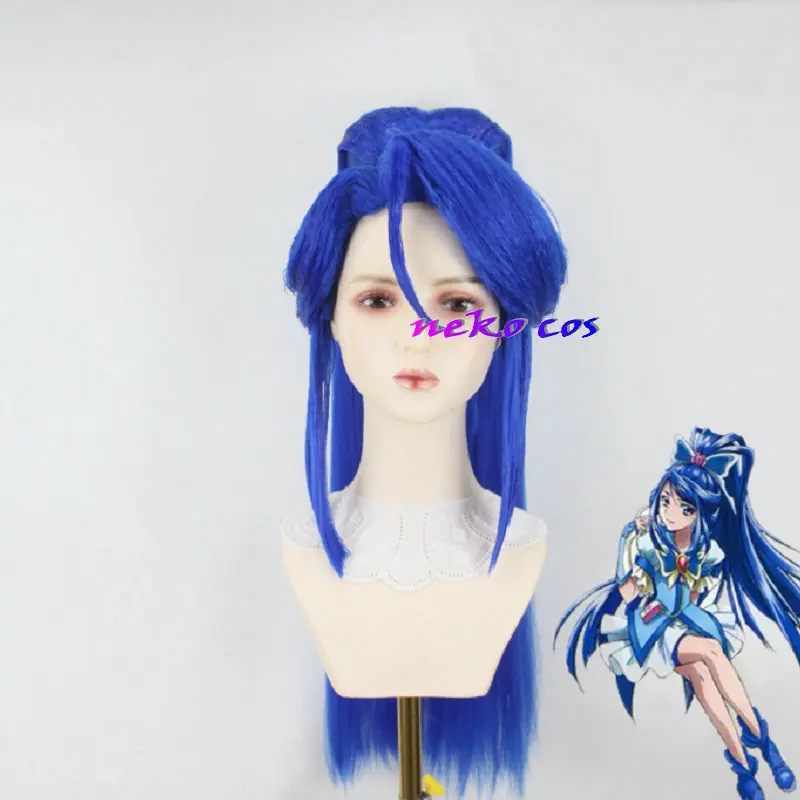 

nekocos Yes！precure 5GOGO！Minazuki Karen Cure Aqua wig Cosplay