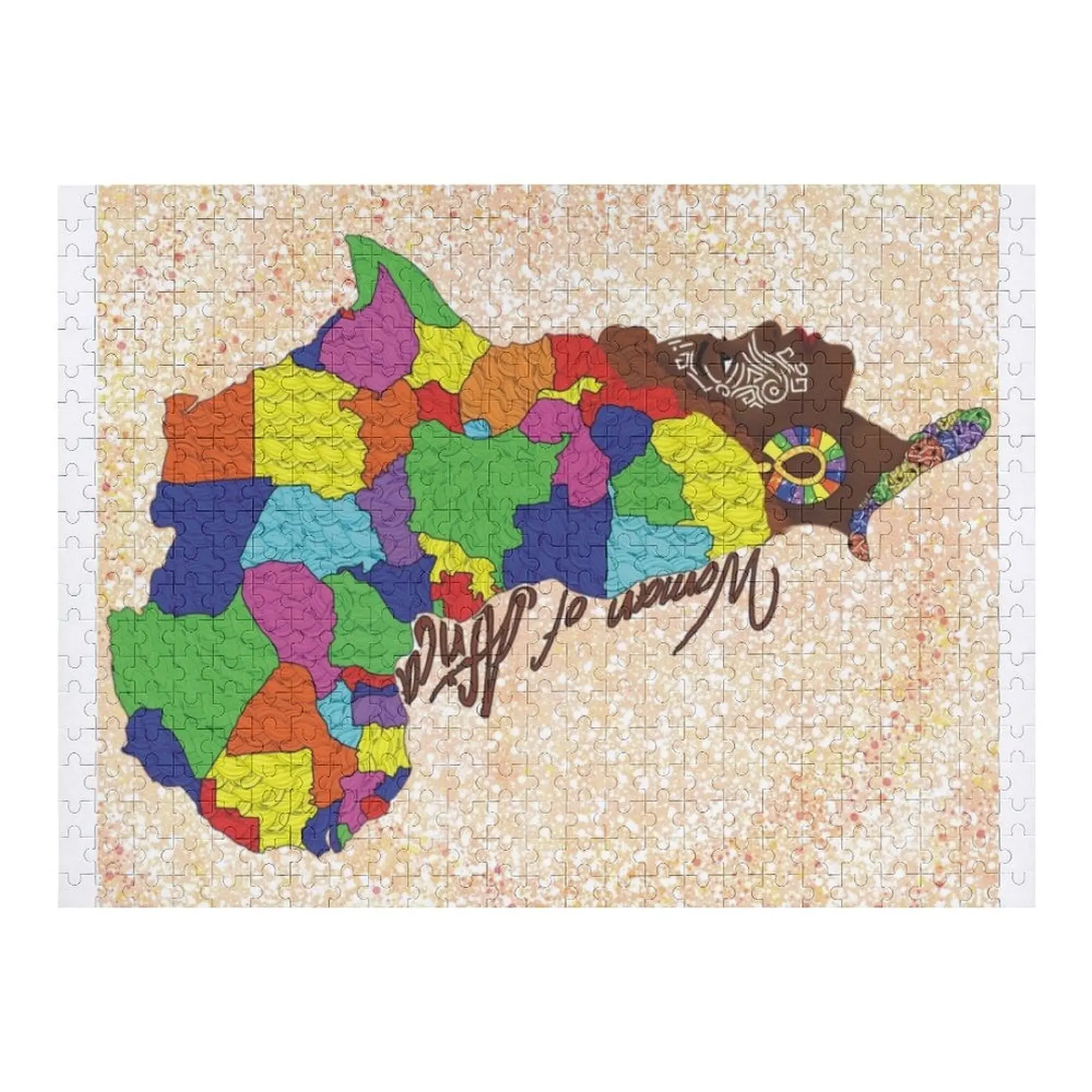 

Женщина Африки (принты/головоломка) Игра-головоломка Детский подарок на заказ Рождественские игрушки Персонализированный фото-подарочный пазл