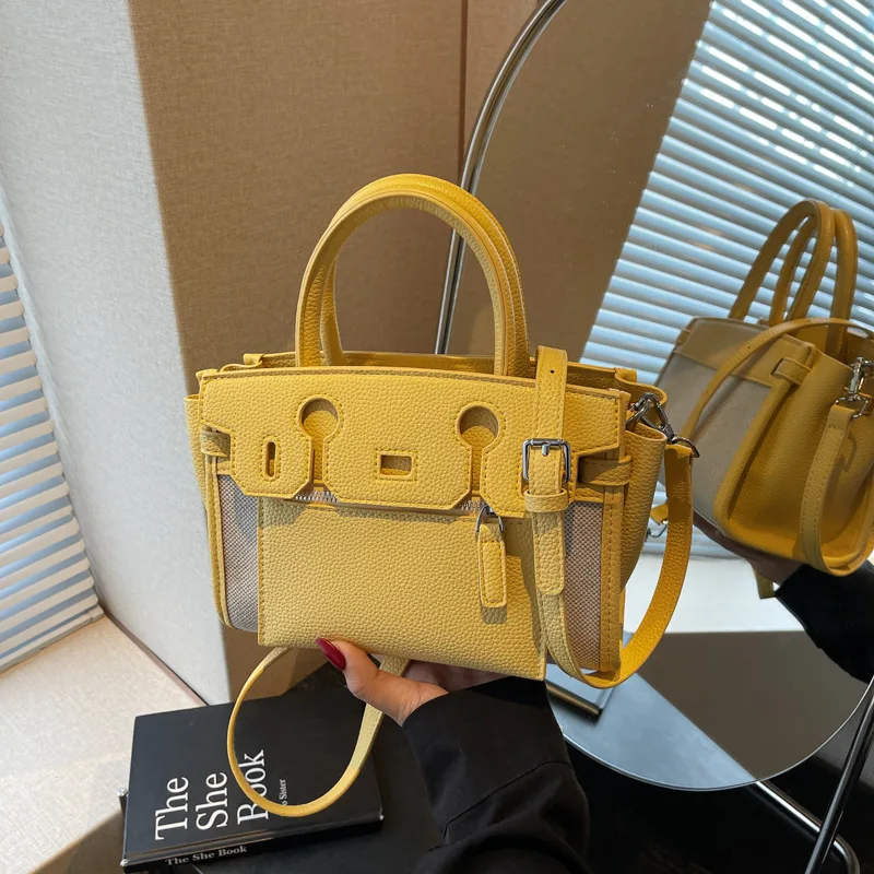 

‌2025 Summer Bohemian Bag Trendy Color Block Tote Handbag for Women, Vintage Leather Designer Purse Crossbody Shoulder Bag