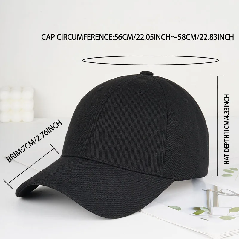 Classic Solid-Color Soft-Peak Baseball Cap | Adjustable Unisex Casual Sun Hat | Retro Breathable Dad Cap