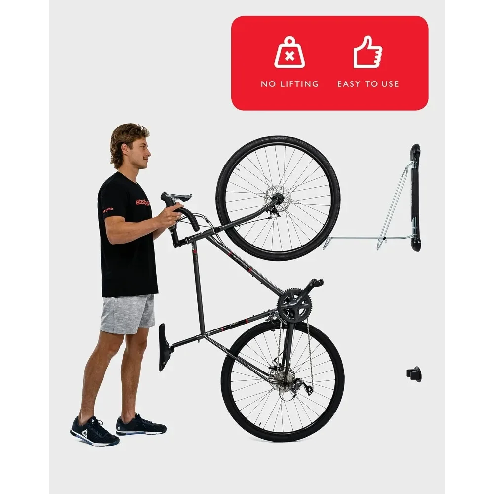 Bike Racks - Classic Rack - Wall Mounted Bike Rack Storage Solution For Your Home, Garage, Or Bike Park - 2 Pack