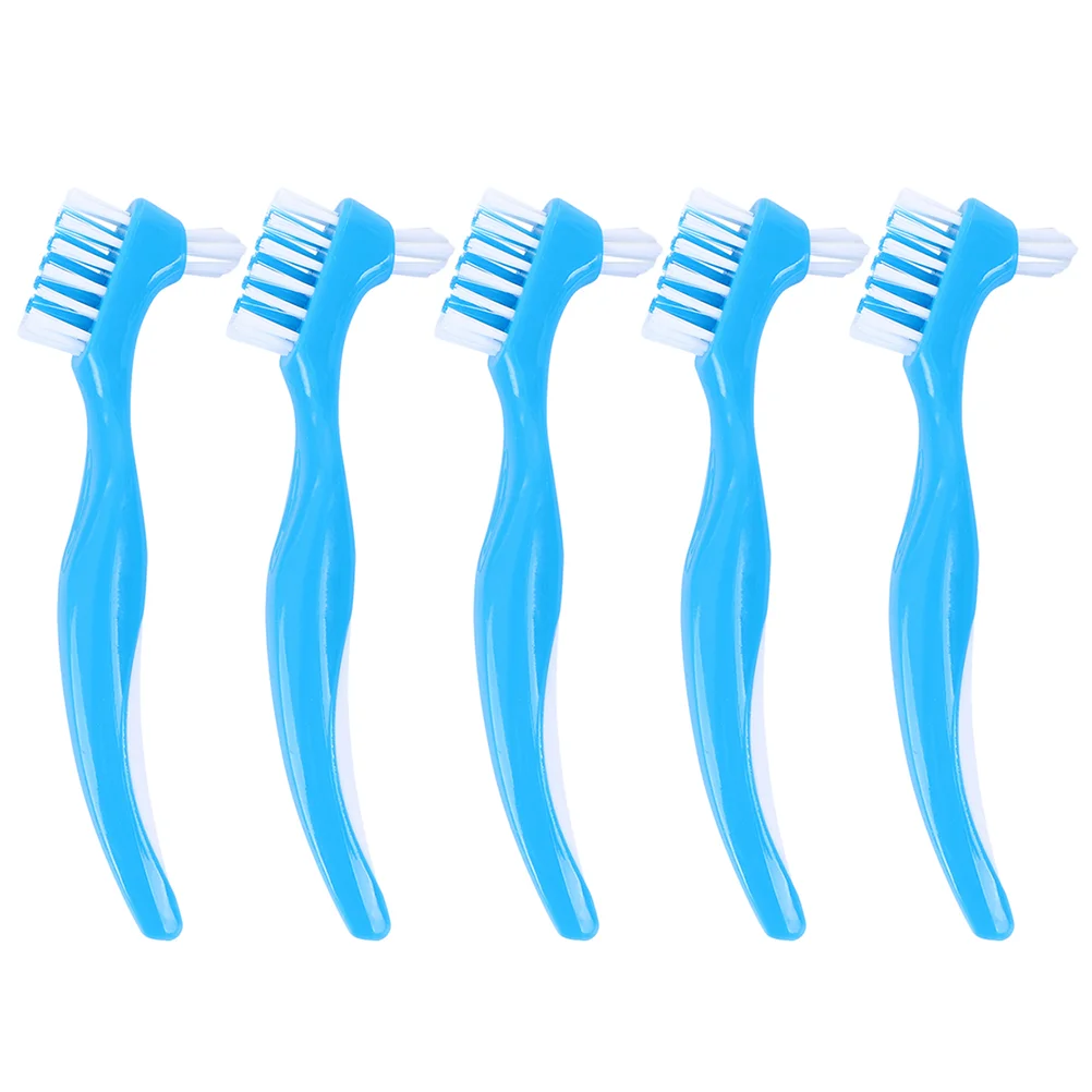 

5 Pcs Denture Care Brush Simple Cleaning Portable Tooth Toothbrushes Comfortable Teeth False Home Delicate Personal