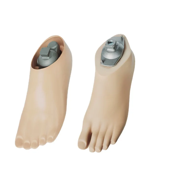 Single-Hole Moving Ankle Foot Solid Ankle Foot Thigh Prosthesis Calf Prosthesis Polyurethane Foot Plate Prosthesis Customization