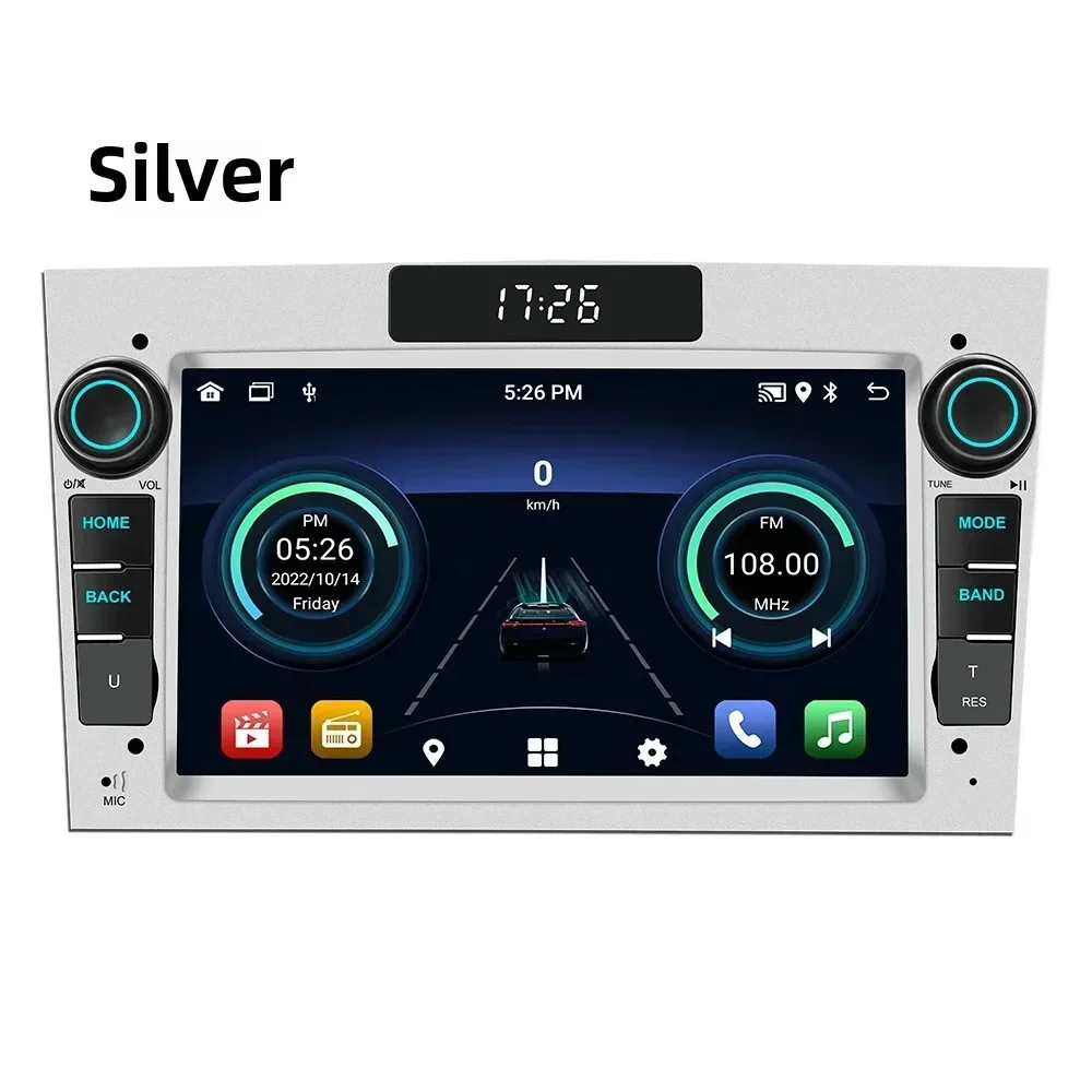 Car Android Multimedia 2Din Android 13 Radio for Opel para Astra Meriva Vectra Antara Zafira Corsa Carplay gps Stereo