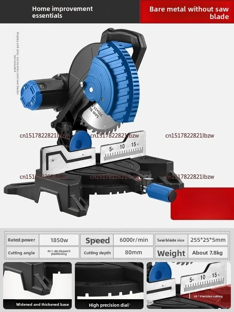 10-Inch high-precision aluminum alloy wood aluminum corner cutting machine multi-function
