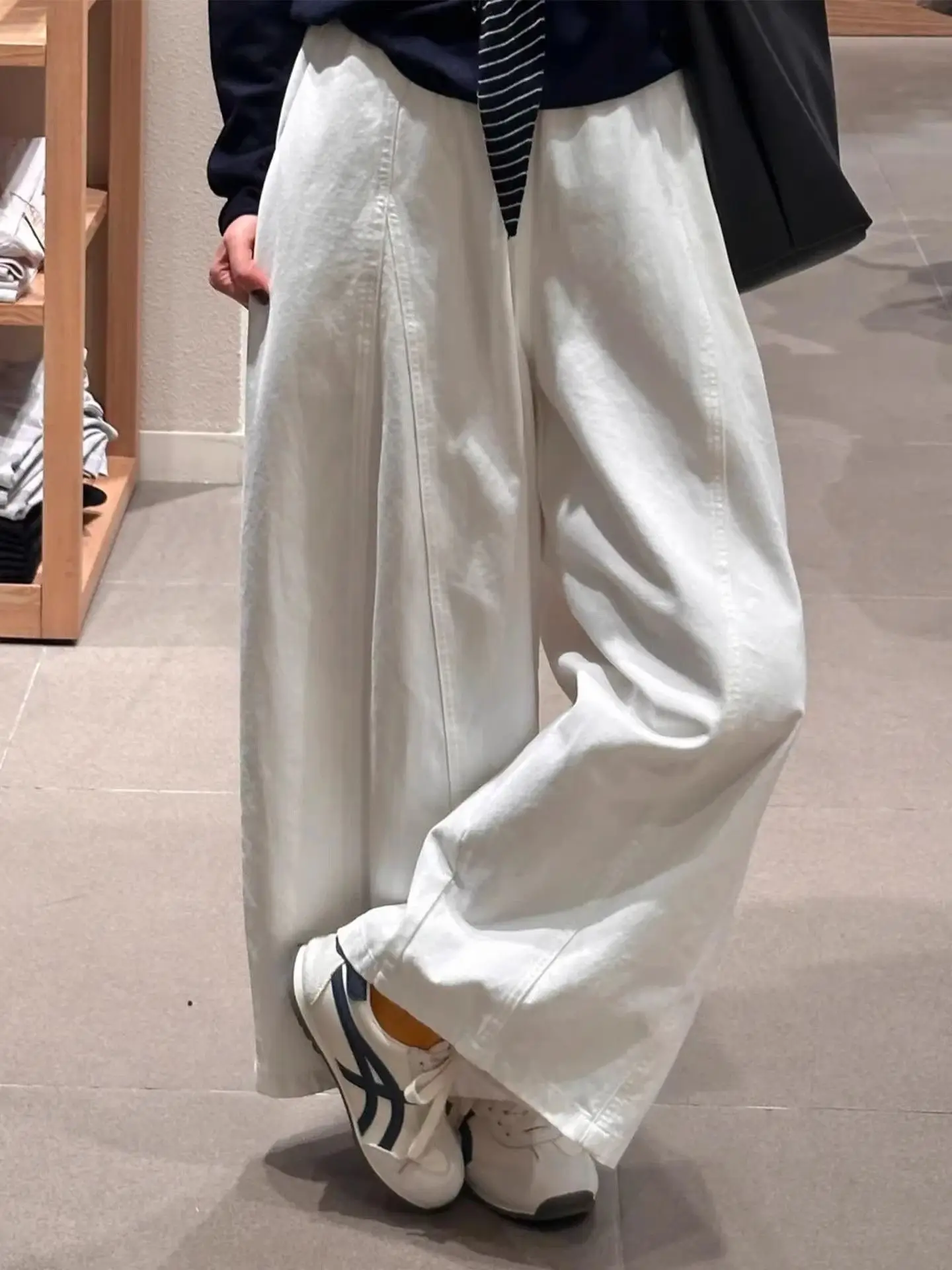 High Waist Wide Leg Pants plus Size Casual Women's Loose Fit Spring Summer plus M Comfortable Trousers Fashionable plus Size