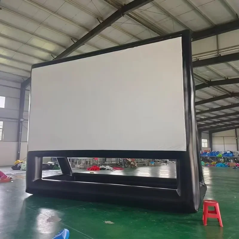 Giant Outdoor Projector Screen Airtight Inflatable Movie Screen Waterproof PVC Blow up Movie Projector for Backyard Home