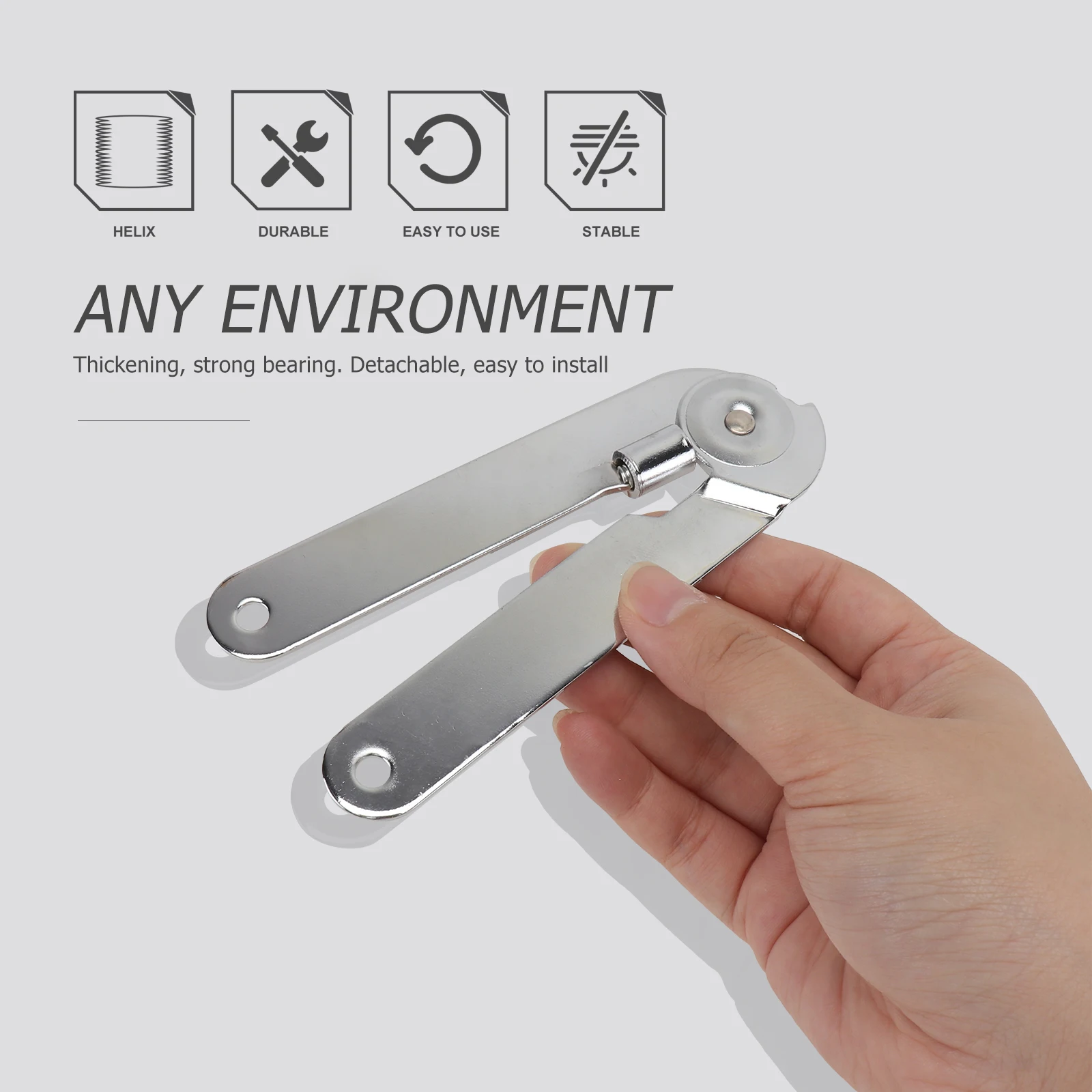 

4pcs 9 Inches Cabinet Thickened Silent Support Pull Rod Door Spring Hinge Two Fold Chair Hinge Durable Hardware Fittings