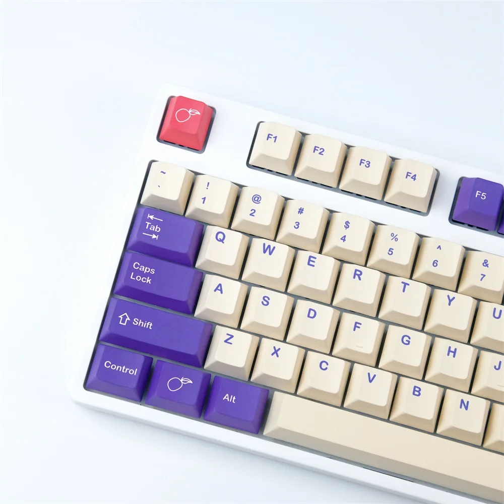 

Plum keycap PBT hot sublimation cherry high mechanical keyboard personalized keys full set and ttc cherry shaft