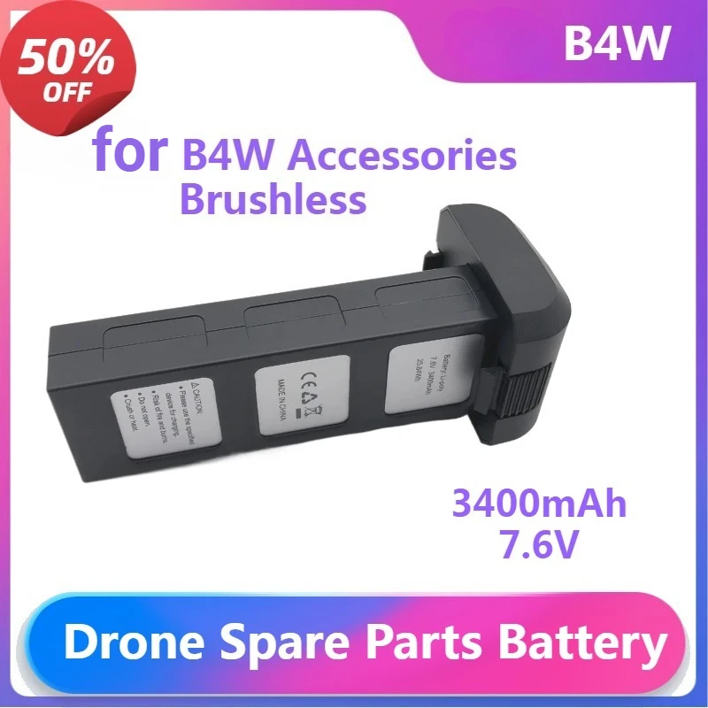 

B4W Parts 7.6v 3400 Mah Battery for Rc Drone Spare Parts Battery B4W BrushlessDrone Battery Gps Accessories