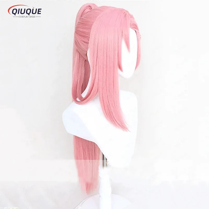 Nene 2025 SK∞ زهر الكرز تأثيري طويل مستقيم ضفيرة الوردي ذيل حصان مقاومة للحرارة SK8 إنفينيتي SK ثمانية الباروكات + شعر مستعار