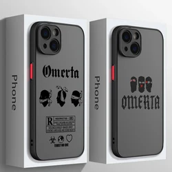 Omertas Maes Phone Case For iPhone 16 15 14 13 12 11 Mini Pro Max X XR XSMax 7 8 6 6s Plus Matte Clear Back Cover