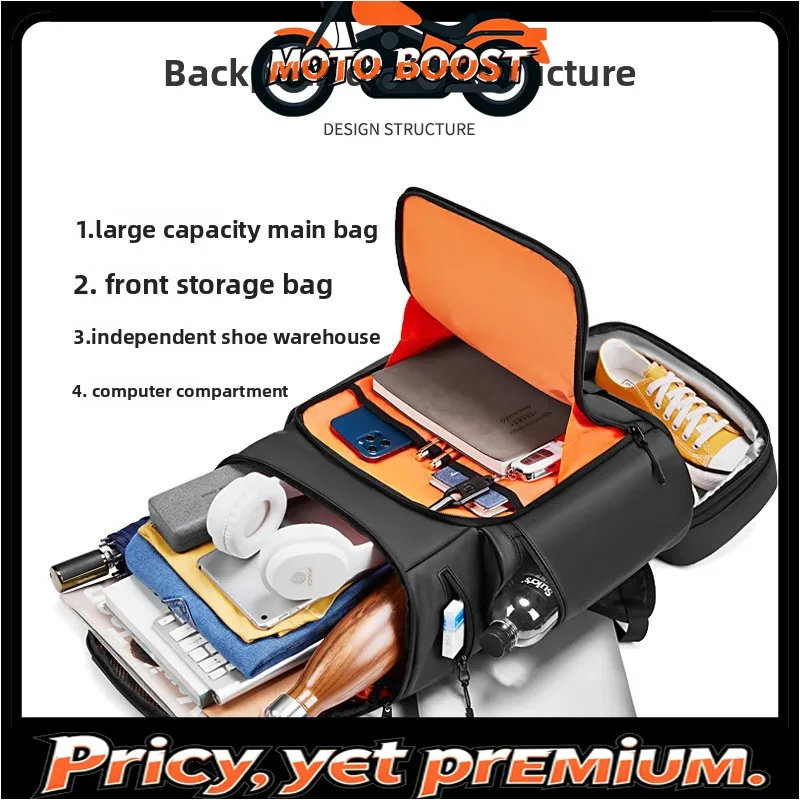 

Off-the-road Backpack Men's Large-capacity Leisure Outdoor Business Trip Sports Travel Bag Dry and Wet Separation Multifunctiona