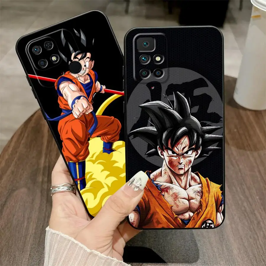 Schwarze weiche Handyhülle für Xiaomi Redmi A5 A1 A2 Plus 12C 13C 9 A3 A4 K40 K80 Pro 14C 10 Cool Dragons Balls