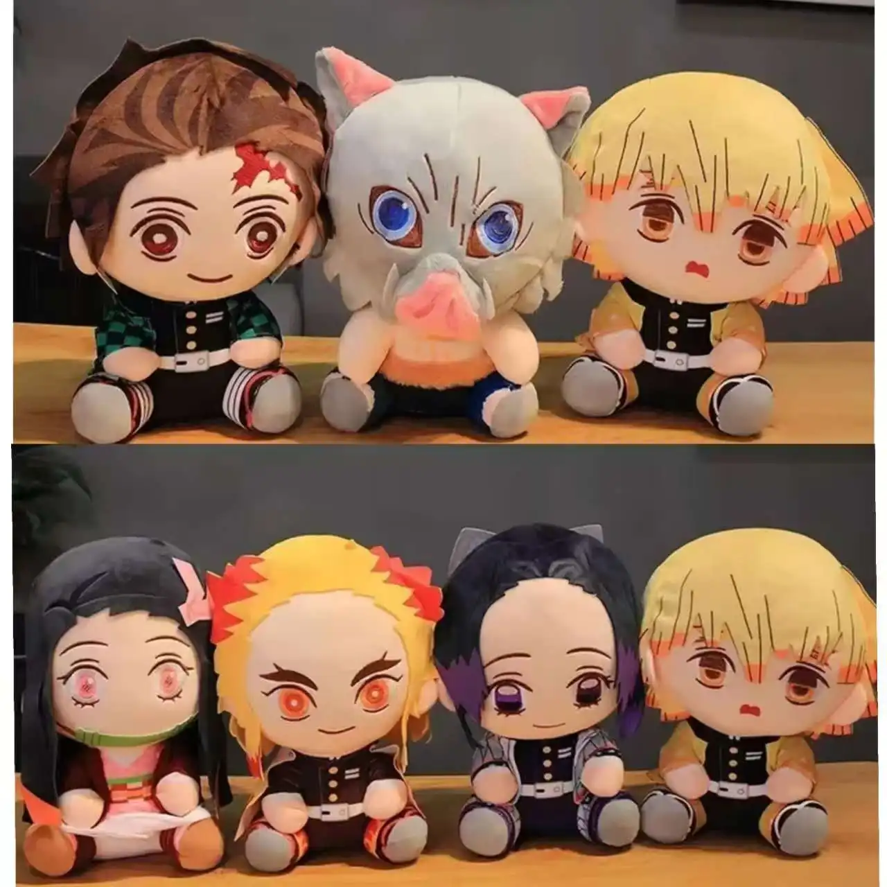 

*20cm Hot Japan Demon Slayer Plush Dolls Lovely Anime Kimetsu No Yaiba Kamado Tanjirou Nezuko Zenitsu Kyoujurou Toys Gifts