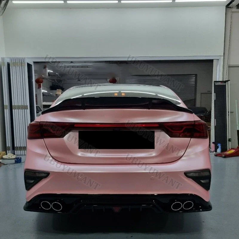 For Kia K3 Cerato Forte Sport GT 2019 20 21 Auto High Quality Carbon Fiber Rear Lip Spoiler Trunk Boot Wing 1Pcs Car Styling