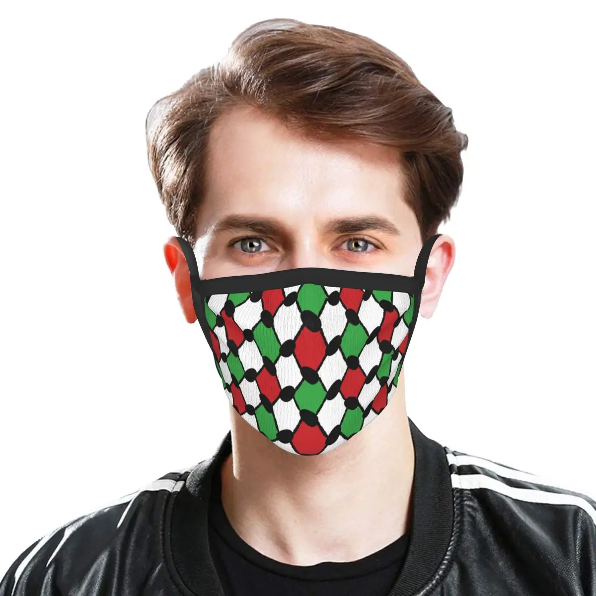 Keffiyeh-Masque buccal anti-brume pour hommes et femmes, couvre-visage sans poulet, Hutilities palestiniennes, Kufiya Folk