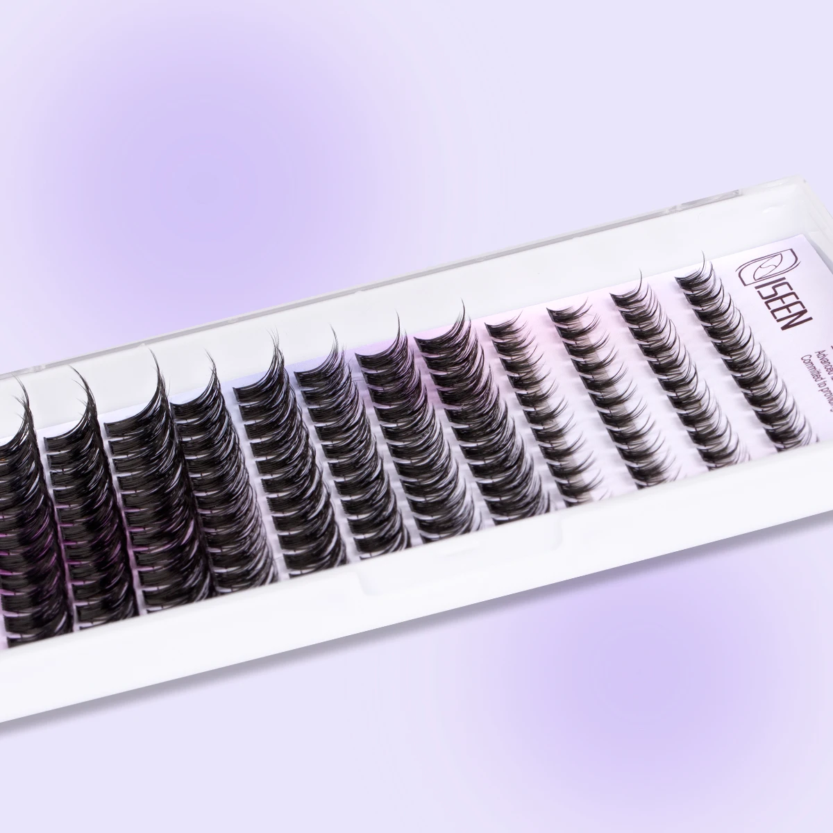 Zestaw do naturalnych kęp rzęs, zestaw do przedłużania rzęs typu Wispy, rzęsy w kształcie litery C, przedłużanie rzęs w kępkach 8-18mm z klejem i zgrzewaczem, pęseta do rzęs.