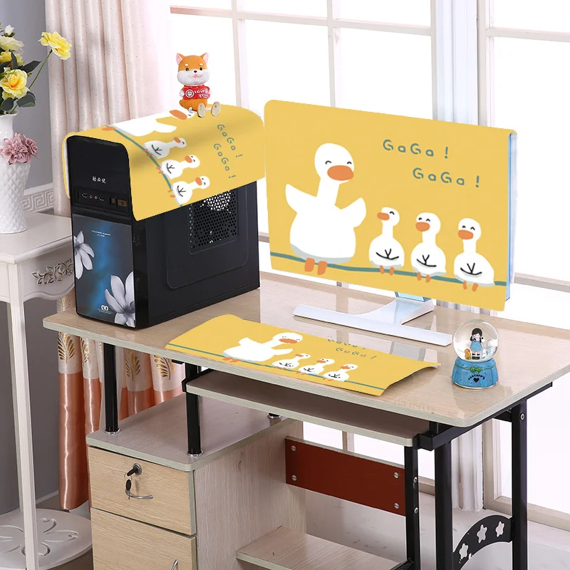 Computer dust-proof cover Korean garden fabric LCD cover towel